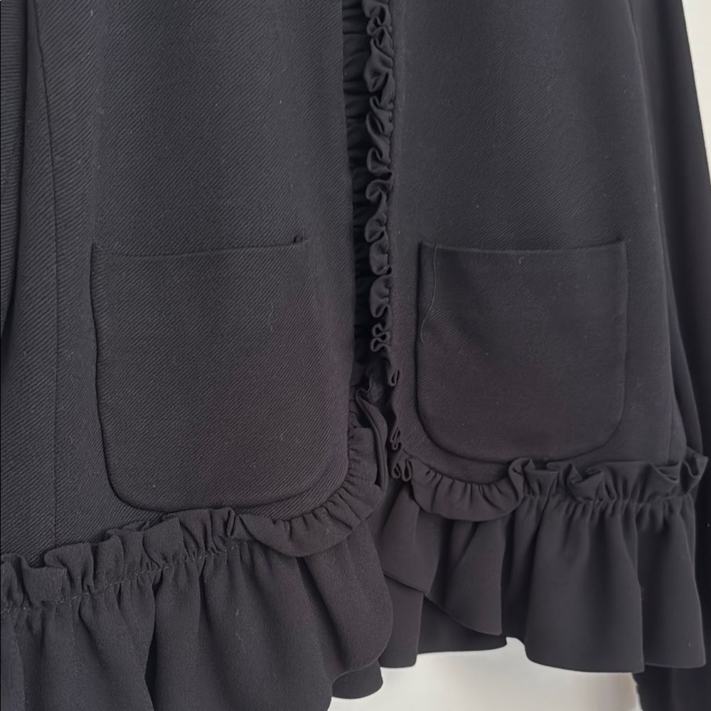 J. Crew Black Ruffle Jacket - Picture 3 of 6